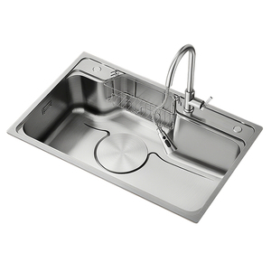Fregadero Individual de Acero Inoxidable 304 de Grado Alimenticio, 4 mm de Grosor Extra, Resistente a la Corrosión por Salinidad por 72 Horas, Certificado por el Laboratorio CNAS - Product Image 4