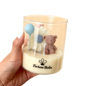 Customizable Mini Teddy Bear <b>Candles</b> <b>Soy</b> Wax Luxury Handmade Aromatherapy Biodegradable Long-lasting Cute Baby Shower <b>Candle</b> - Product Image 1