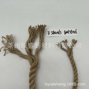 El fabricante suministra cuerda de cáñamo de tres hebras de 6-10 mm, 100% pura, sin blanquear, y cuerda para embalaje. - Product Image 3