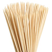 Brochettes jetables en bambou en gros, 70-90 cm, 5 mm d'épaisseur, extra longues, robustes pour rôtissoire et barbecue (40 pièces)