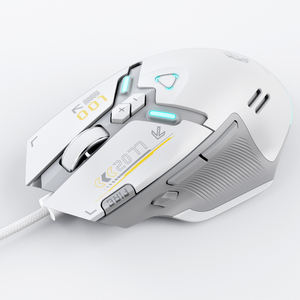 فأرة ألعاب PCTENK XM82 الجديدة بمعدل استجابة 1000، برمجة ماكرو، إضاءة خلفية RGB، USB2.0 نوع-C، 20000 نقطة في البوصة، 11 زر - Product Image 1