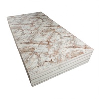 Panneau mural en PVC imitation marbre 1220x2440mm, panneau UV intérieur, panneau mural décoratif en PVC, feuille de marbre en PVC