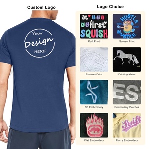 Tùy Chỉnh Màn Hình In Đào Tạo Mặc Mens Slim Cơ Bắp Phù Hợp Với Phòng Tập Thể Dục Áo Thun Ngắn Tay Áo Cotton Spandex Chạy Thể Thao TEE T Áo Sơ Mi Nam - Product Image 2