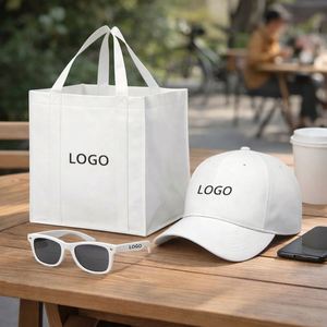 Custom Logo Corporate Summer Swag Kit Cotton Tote <b>Bag</b> Sunglasses <b>Baseball</b> <b>Cap</b> Gift Set Silk Screen Printed for Outdoor Events - Product Image 6
