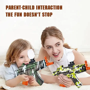 Giocattolo da Esterno Fai-da-Te, Modello di Pistola Spara Palline MP5K, Pistola ad Acqua Elettrica a Fuoco Continuo per Bambini - Product Image 3