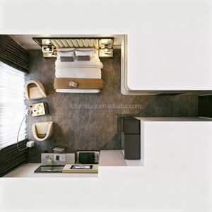 Hot Sale Modern Luxury Design Dubai Hotel <b>Complete</b> <b>Bed</b> Room Furniture BedRoom <b>Set</b> - Product Image 6