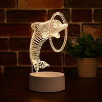 Lampe LED usb en 3D à la mode, design populaire de l'armée, idéale pour un bureau ou une Table