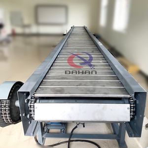 สายพานลำเลียงแบบแผ่นโซ่สแตนเลสที่ปรับแต่งได้ เหมาะสำหรับการขนส่งอาหาร - Product Image 1