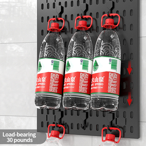 <span class=keywords><strong>Solution</strong></span> de rangement simple, panneau perforé polyvalent pour présentation DIY, arrangement élégant pour service à thé, parfait pour l'entrée de la maison, le salon - Product Image 3
