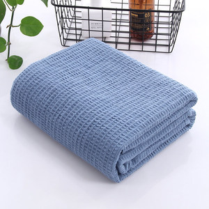 Waffler <span class=keywords><strong>Teje</strong></span> Una Manta De Toalla Cuidado Del Bebé 105*150cm Manta 100% Algodón Waffle Weave Toalla De Algodón Manta - Product Image 6