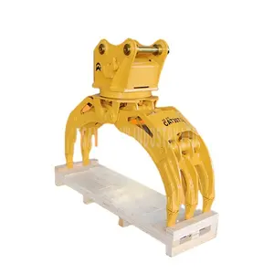 Hot Sale Bagger Anbaugeräte kleine hydraulische rotierende Holz greifer für 10ton Bagger