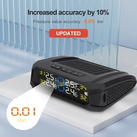 Sensor TPMS Universal de 433 MHz con Pantalla Digital, Sistema de Monitoreo de Presión de Neumáticos, Emparejamiento Rápido, Sin Programación, para Automóviles