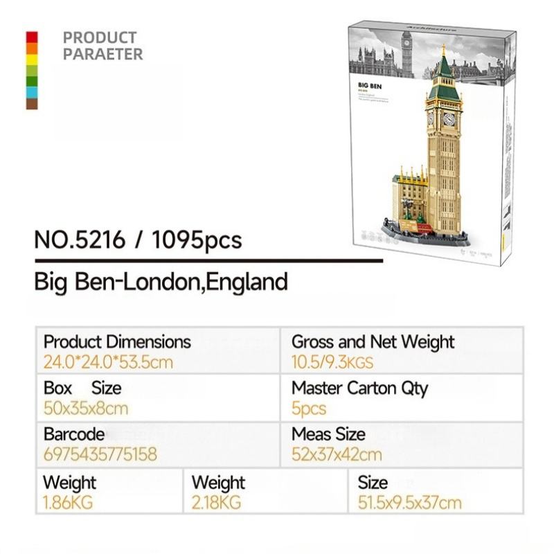 5216 บิ๊กเบน ลอนดอน อังกฤษ [1095ชิ้น]