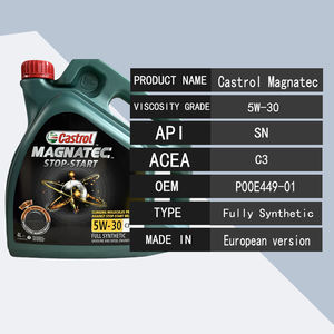 Garantía de Calidad <span class=keywords><strong>Aceite</strong></span> de Motor Sintético Completo para Automóviles SN <span class=keywords><strong>5W30</strong></span> C3 Versión Europea 4 Litros P00E449-01 para <span class=keywords><strong>Castrol</strong></span> Magnatec - Product Image 6