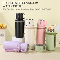 Tasse isotherme en acier inoxydable 304 avec infuseur à thé, couvercle et poignée portable pour les voyages en plein air et le camping