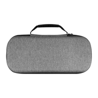 EVA Wasserdichte Hartschalen-Reisetasche mit Nylon- und Samtfutter für PlayStation Portal Konsole und Zubehör, Tragbar, Grau