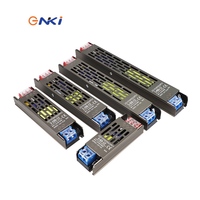 Alimentation à découpage ultra-mince en aluminium 110V/220V CA vers 12V/24V CC, sortie unique 5A 60W, certifiée CE FCC RoHS, vente en gros