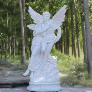 Estátua de Anjo Moderna em Mármore Personalizada para Jardins, Vilas, Parques e Escolas - Product Image 4
