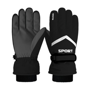 Kids Thermal Knit <b>Gloves</b> with Polar Fleece Lining Water Resistant Windproof for Outdoor Sports Running and Cycling Touch Screen - Product Image 2