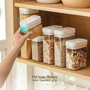 Food Grade Plastic sealed Container for Grains Coffee Beans Dried Fruits Noodles Food Storage <b>Jar</b> - Product Image 2