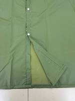 Unisex Olivgrüner Regenmantel und Hose PEVA Regenanzug mit Elastischen Bündchen