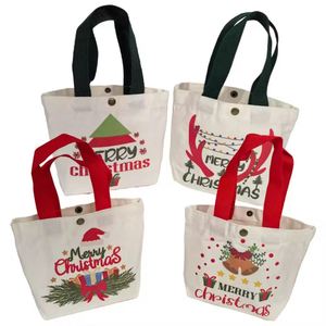 Bolsa de Lona Personalizada al por Mayor con Logotipo, para Regalos de Navidad, con Asa Larga, Diseño de Papá Noel, para Empacar Dulces - Product Image 3