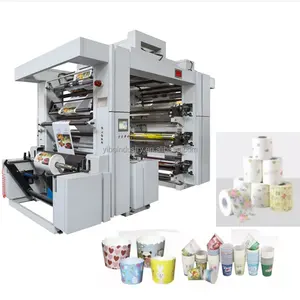 NEUE Design Sechs-farbe Flex Druckmaschine preis, Flexographic Drucker, Flexodruck Maschine