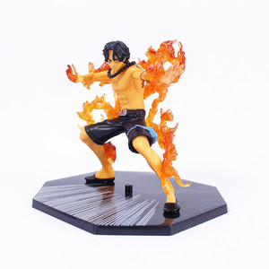 Set de Figuras de Acción de PVC de <span class=keywords><strong>One</strong></span> <span class=keywords><strong>Piece</strong></span>: Fire Fist Ace, Luffy y <span class=keywords><strong>Sanji</strong></span> con Efectos de Batalla, Colección Anime - Product Image 3