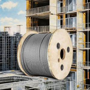 เชือกกลมเหล็กกล้าคาร์บอนสูงชุบสังกะสีแบบจุ่มร้อน Shape-6x19 6x7x7 7x19 - Product Image 5