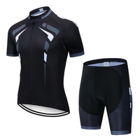 Vêtements de cyclisme personnalisés avec nom d'équipe Vêtements de vélo pour hommes Vêtements de vélo respirants anti-UV Ensembles de maillots de cyclisme à manches courtes