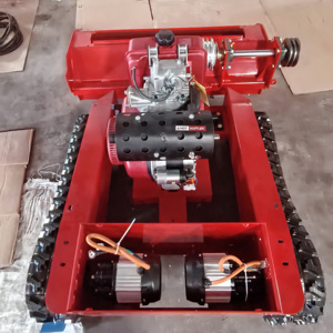 <span class=keywords><strong>Coupe</strong></span>-herbe à fléaux radiocommandé sur chenilles, robuste, 800 mm, 48V 2000W, haute puissance, <span class=keywords><strong>diesel</strong></span> <span class=keywords><strong>hybride</strong></span>, pour ferme solaire - Product Image 5