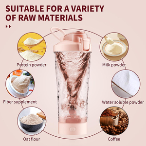 Nouvelle Bouteille Shaker Électrique 450ml Sans BPA de Qualité Alimentaire 2025, Rechargeable par USB, Mélangeur Automatique Puissant pour Café et Protéines - Product Image 2