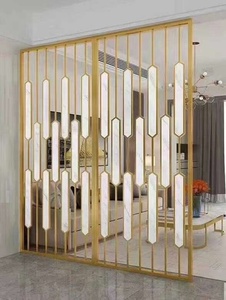 Foshan Panneaux muraux décoratifs découpés au laser en acier inoxydable <span class=keywords><strong>Panneau</strong></span> mural <span class=keywords><strong>de</strong></span> <span class=keywords><strong>séparation</strong></span> <span class=keywords><strong>de</strong></span> <span class=keywords><strong>pièce</strong></span> moderne pour hôtel - Product Image 5