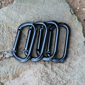 アルミ合金ストレートゲートカラビナーフック用重工業用ハンモック空中ヨガ犬用チェーン動物用ハーネスキーチェーン - Product Image 3