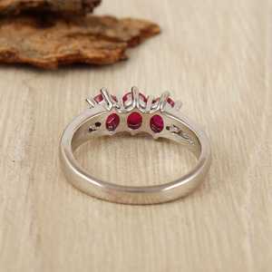 Anillo de plata sólida fina hecha a mano de Eternity Vermeil para hombre - Product Image 3