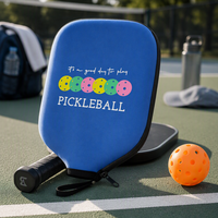 Housse de protection en caoutchouc pour raquette de pickleball avec sangle de poignet – Pack d'exportation