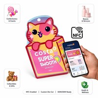 Bolsas de Plástico Personalizadas con Chips NFC Inteligentes Impresos, 3.5g, Forma Irregular Especial Única, Bolsas de Mylar Personalizadas con Cajas para Snacks