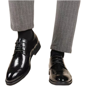 Zapatos Oxford Formales de Negocios para Hombre, Estilo Monk Strap, de Cuero Genuino, Punta Alta, de Alta Calidad, para Novio, Antideslizantes y Transpirables - Product Image 3