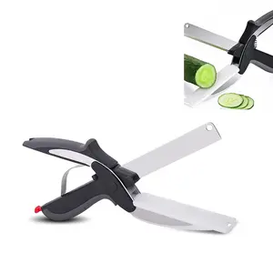 Rayshine New Style Multifunction 2 In 1 Cutting Board Scissors For For Chopping Fruits Vegetables Meat