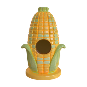 Vente en gros de nichoirs à oiseaux en céramique écologiques, faits à la main, décoration de jardin d'extérieur, imperméable, facile à nettoyer, personnalisation complète - Product Image 2