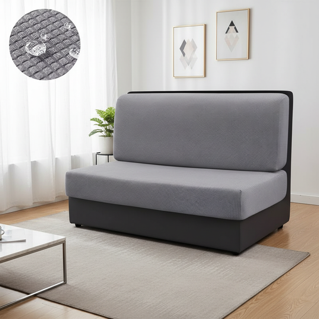 American Style Waterproof Anti Slip Various Color Sofa Covers Waffle Polyester Lounge Chair Sofa Cover for Home RV