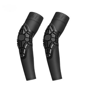 Manchons de compression pour bras et coudes de cyclisme, version améliorée, avec protection - Product Image 1