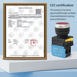 Pulsante di Alta Qualità SHSNAO SAY7N1-20Y3, Manopola a Tre Livelli 22MM, Due Contatti Normalmente Aperti, Plastica ABS, 10A IP53 - Product Image 5