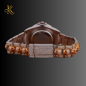 Reloj de cuarzo de diamantes de moissanita de calidad superior con diseño de lujo, brillo brillante y cronometraje preciso - Product Image 3