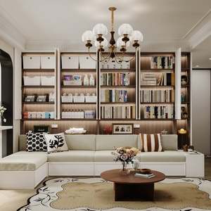 Estantería de Madera de Estilo Minimalista y Lujo Ligero, Librería Moderna con Diseño Desmontable para Estudio, Escritorio de Computadora, Equipo de Almacenamiento de Libros - Product Image 6