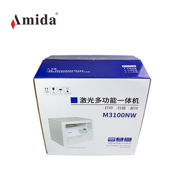 Amida M3100NW Wireless Wifi A4 Black All-In-One Printer Laser Home Office MFP Laser Printer