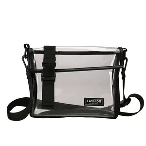 Bolsa <span class=keywords><strong>de</strong></span> Mano Transparente Personalizada <span class=keywords><strong>de</strong></span> PVC, Bolsa <span class=keywords><strong>de</strong></span> Almuerzo Impermeable Transparente con Correa Ajustable, Bolsas <span class=keywords><strong>de</strong></span> Plástico Reutilizables - Product Image 1