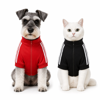 Vêtements pour animaux de compagnie en polaire légère, couleurs mélangées, logo personnalisé, veste zippée pour chien, vente en gros, printemps-automne