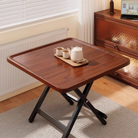 Table de mahjong portable en bois massif moderne de qualité supérieure avec pieds en métal pliables pour 4 joueurs, utilisation à domicile et en extérieur