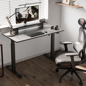 مكتب كمبيوتر خشبي XTDNZ-10 قابل لتعديل الارتفاع كهربائيًا بتصميم عصري - Product Image 4